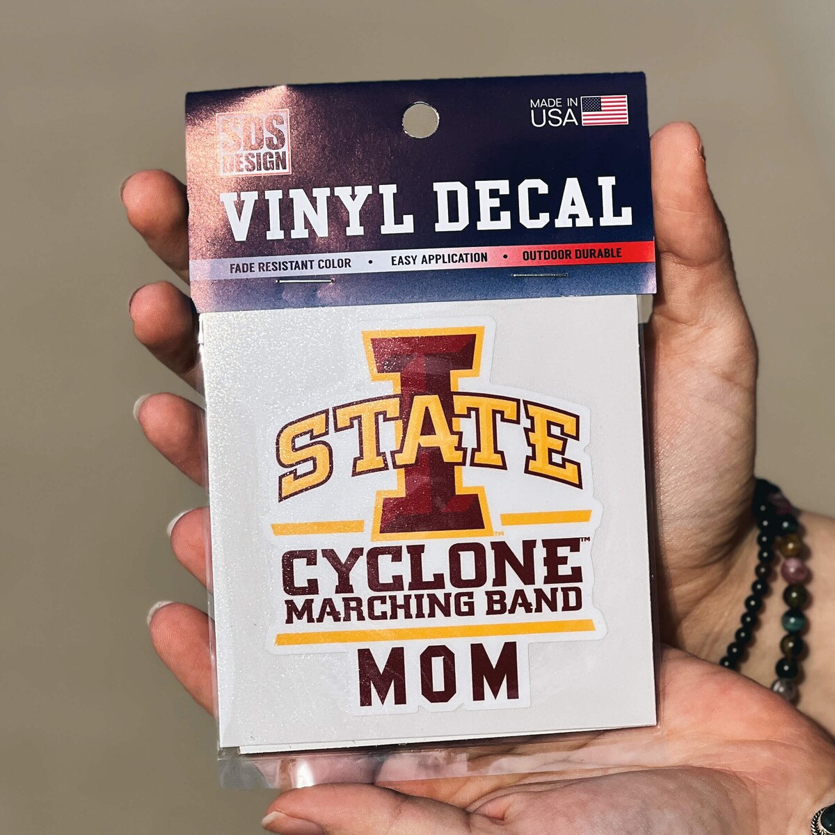 I-State Cyclone Marching Band Mom Vinyl Decal (3"x3.5")
